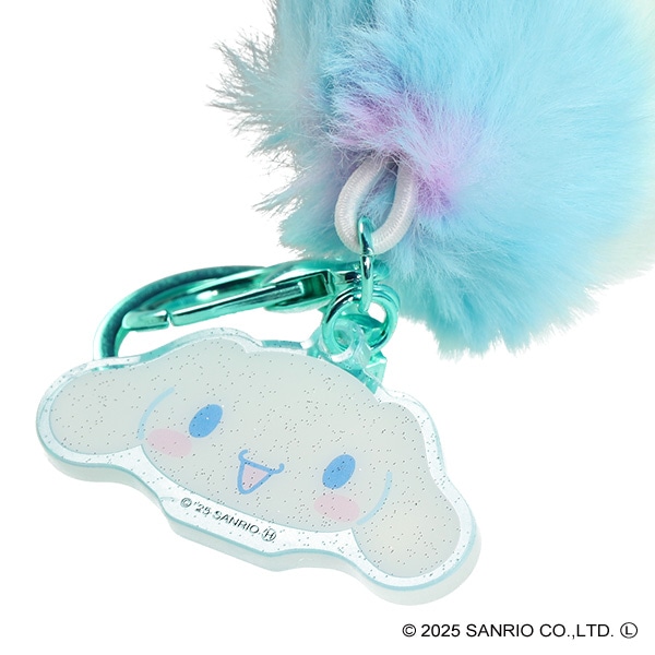 サンリオキャラクターズ しっぽ型ファーキーホルダー レインボー（シナモロール）