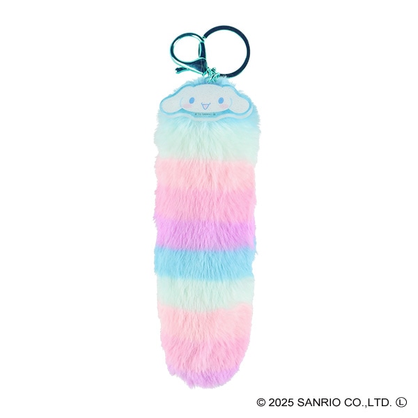 サンリオキャラクターズ しっぽ型ファーキーホルダー レインボー（シナモロール）