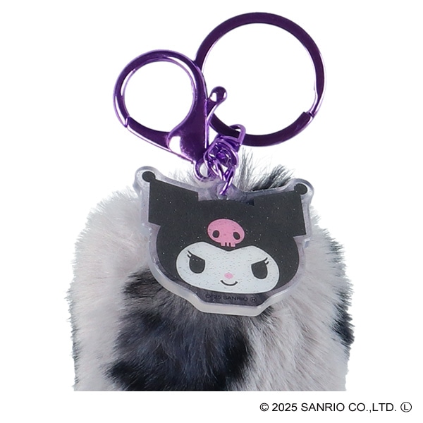 サンリオキャラクターズ しっぽ型ファーキーホルダー ヒョウ柄（クロミ）