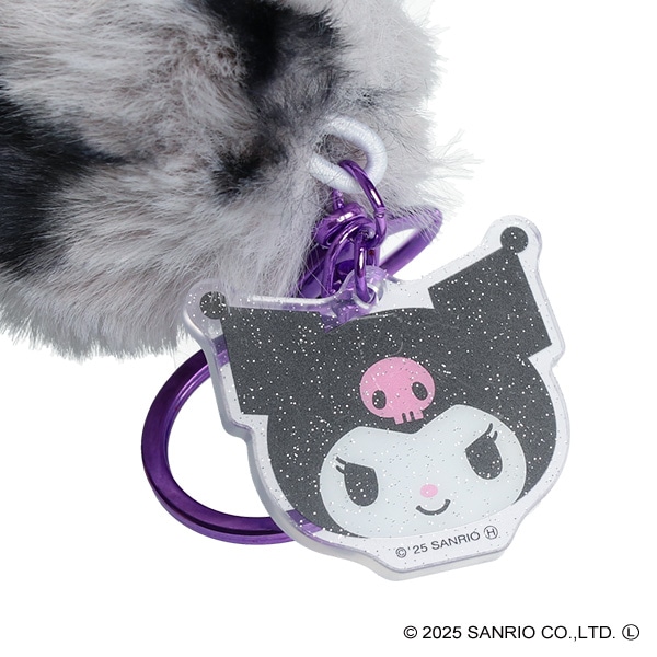 サンリオキャラクターズ しっぽ型ファーキーホルダー ヒョウ柄（クロミ）