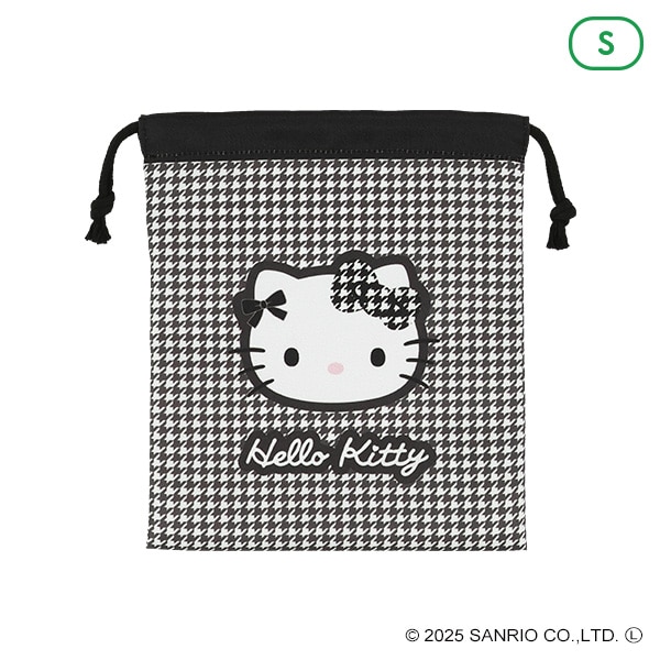 巾着S（ハローキティ・千鳥格子）