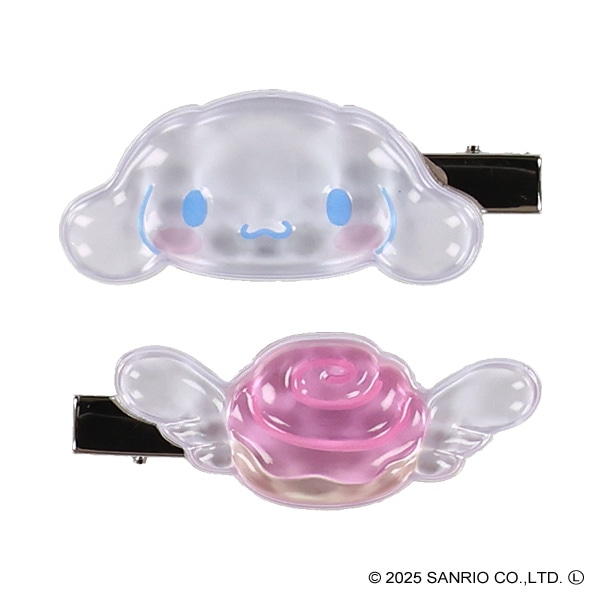 サンリオキャラクターズ ぷっくりったいヘアクリップ2P（シナモロール）