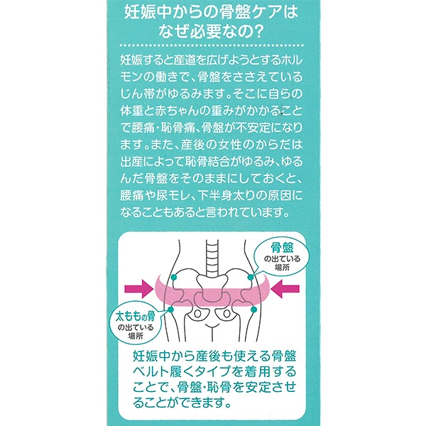 Pigeon）妊娠中から産後も使える骨盤ベルト履くタイプ（ブラック）