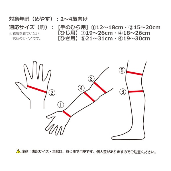 トムス）プロテクター3点セット（2～4歳）