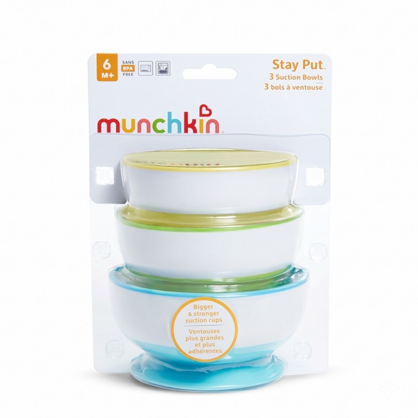 munchkin）たべたくなーるサクションボウル 3個セット
