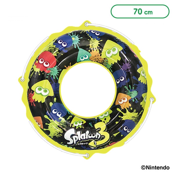 ロープ付き浮き輪 70cm（スプラトゥーン）