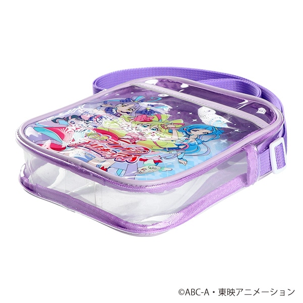 クリアショルダーバッグ（キミとアイドルプリキュア・パープル