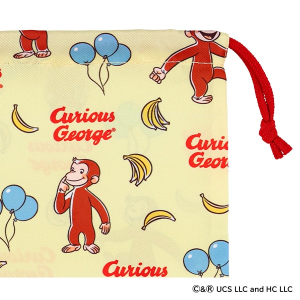 巾着M（おさるのジョージ・イエロー）