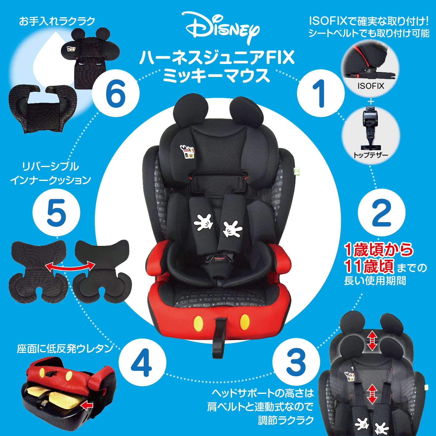 ミッキーページ ディズニー ミッキー ステッカー ブラシアート シール