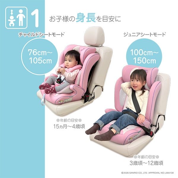 ハーネスジュニアネクスト（マイメロディ フラワー）