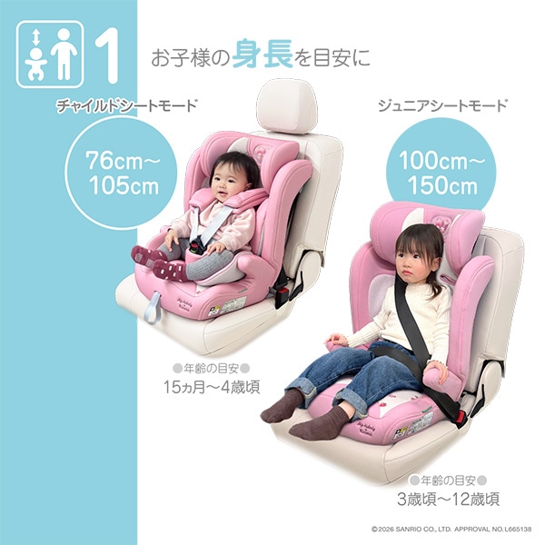 ハーネスジュニアネクスト（マイメロディ&クロミ）