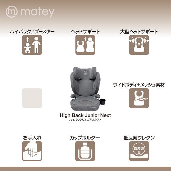 メイティ）ハイバックジュニアネクスト