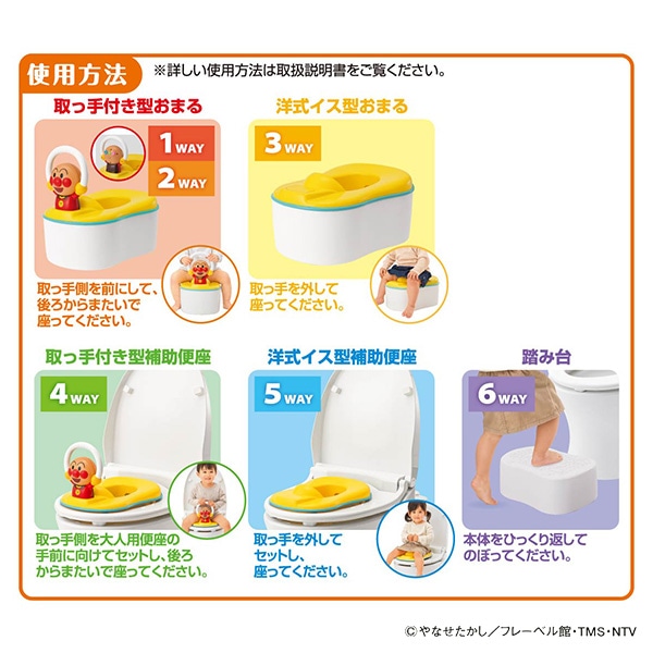アガツマ）6WAYおまる おしゃべり+メロディ付き（アンパンマン）