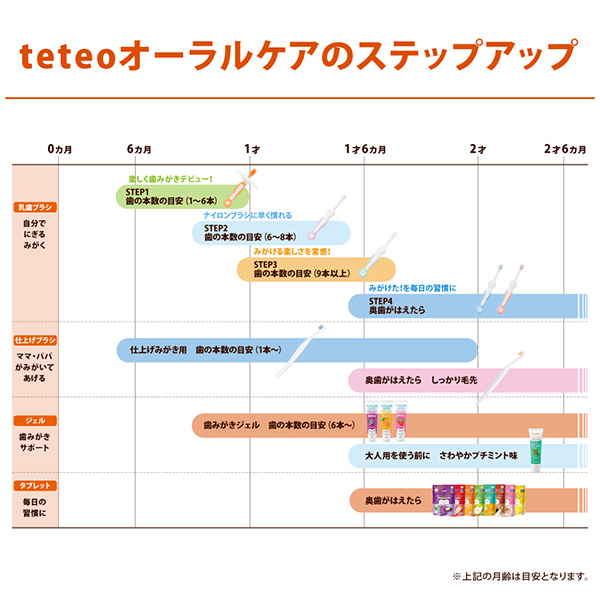 Combi）テテオ はじめて歯みがき 乳歯ブラシ STEP4