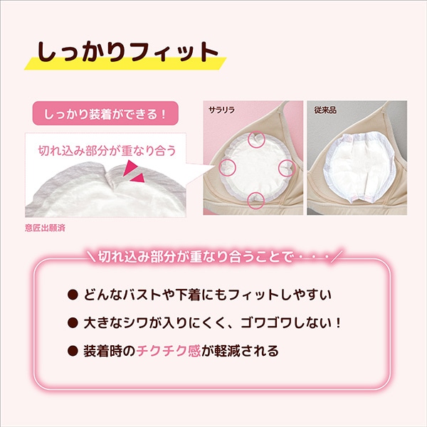 ChuChu）母乳パッド サラリラ 144枚入り