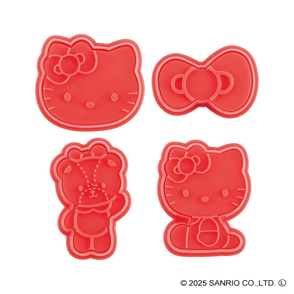 スケーター）スタンプクッキー型 4個セット（ハローキティ）