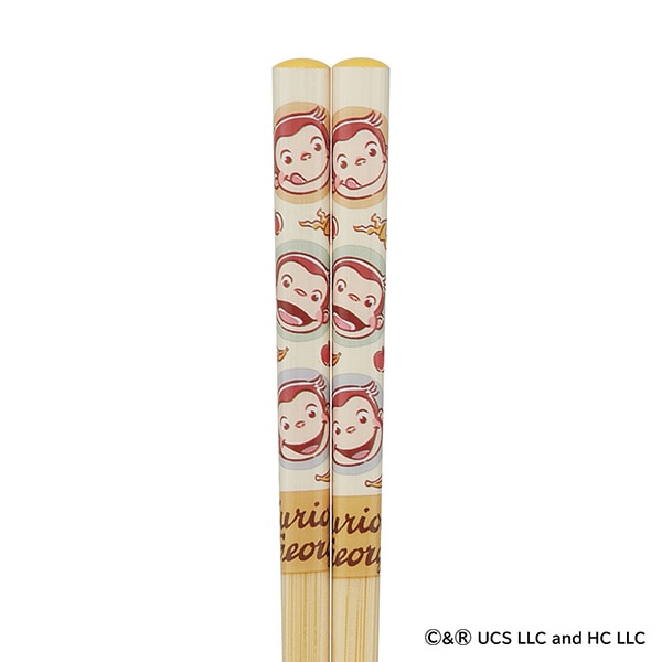 スケーター）竹箸 16.5cm（おさるのジョージ）