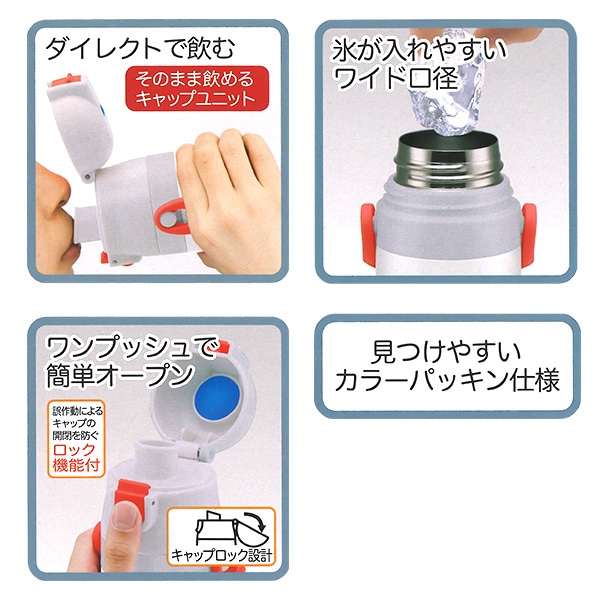 スケーター）ダイレクトステンレスボトル 470ml（ベイマックス）