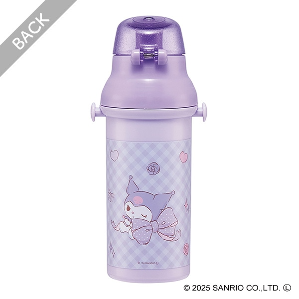 スケーター）直飲みワンタッチプラボトル 480ml（クロミ）