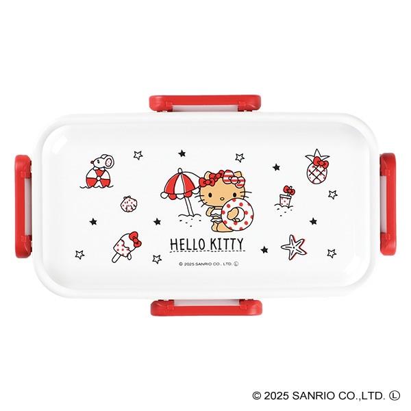 スケーター）ふわっと弁当箱 Summer Days 530ml（ハローキティ）