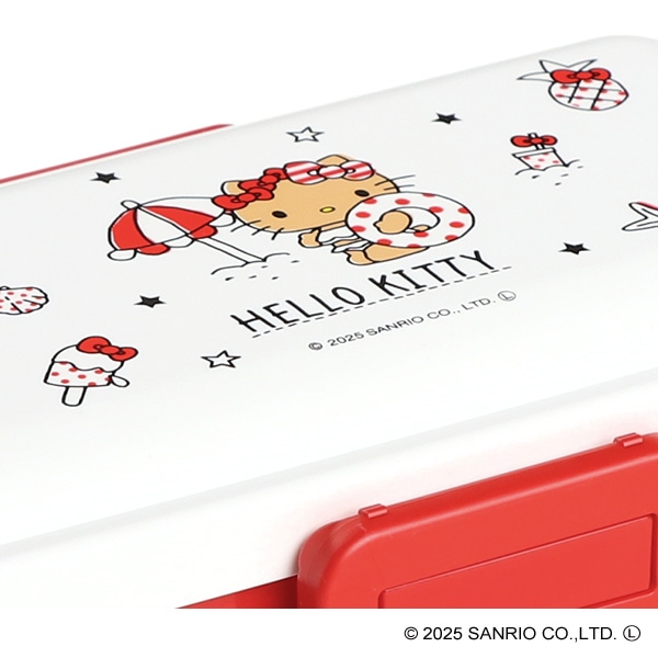 スケーター）ふわっと弁当箱 Summer Days 530ml（ハローキティ）