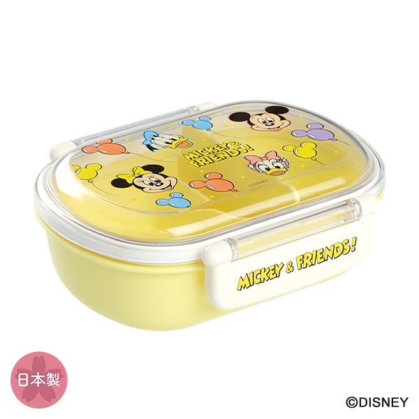 スケーター）抗菌 食洗器対応ふわっとフタタイトランチボックス 風船 360ml（ミッキー&フレンズ）