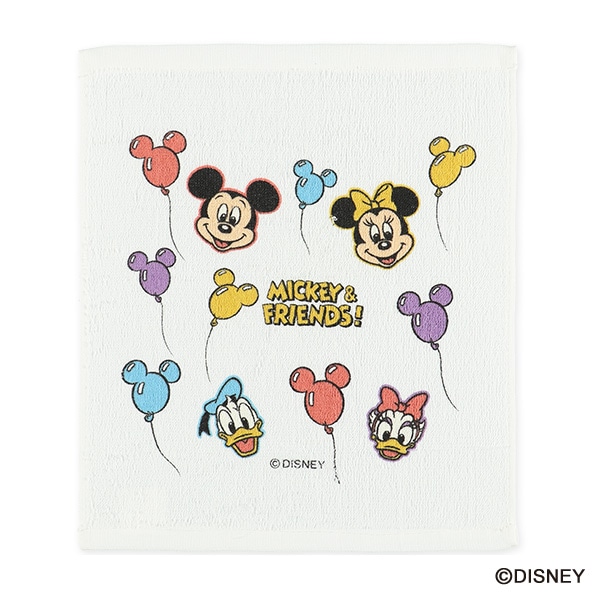 スケーター）抗菌 ケース付きおしぼり 風船（ミッキー&フレンズ）