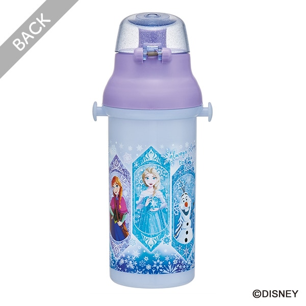 スケーター）直飲みワンタッチプラボトル 480ml（アナと雪の女王）