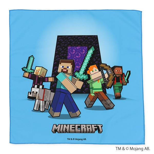 スケーター）3枚組ランチクロス（マインクラフト）