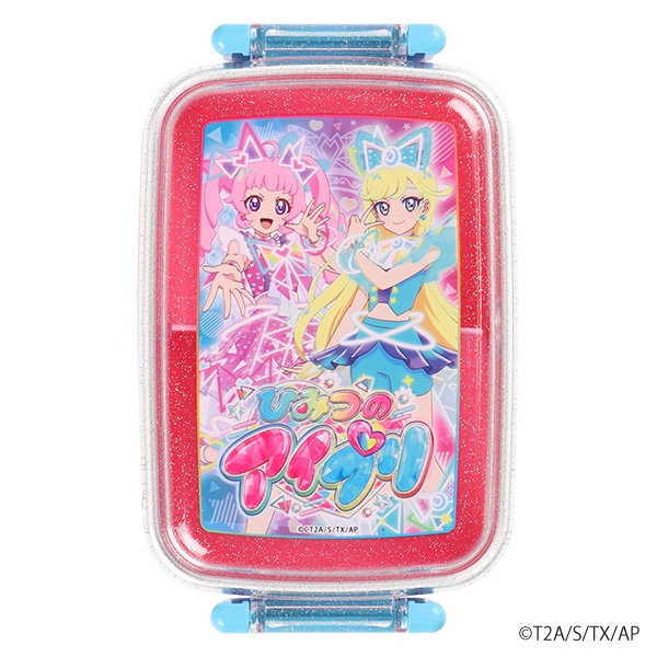 スケーター）抗菌 食洗器対応ふわっとフタタイトランチボックス 角型 450ml（ひみつのアイプリ）