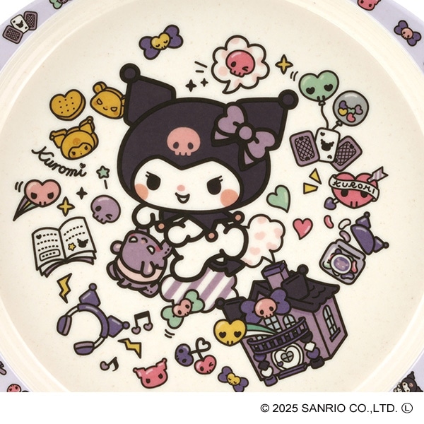 スケーター）バンブーメラミンランチプレート 350ml（クロミ）