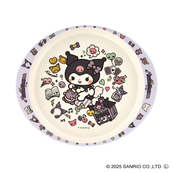 スケーター）バンブーメラミンランチプレート 350ml（クロミ）