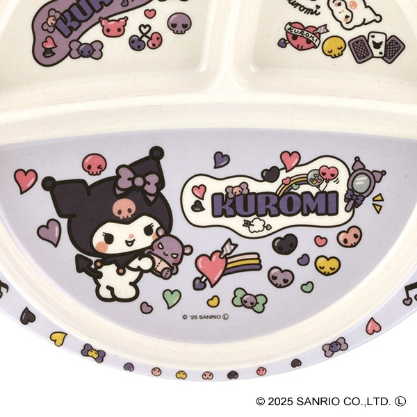スケーター）バンブーメラミンランチプレート 430ml（クロミ）