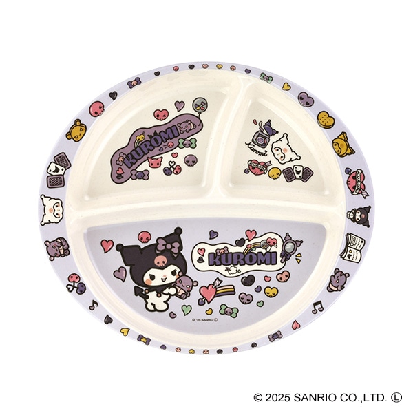 スケーター）バンブーメラミンランチプレート 430ml（クロミ）