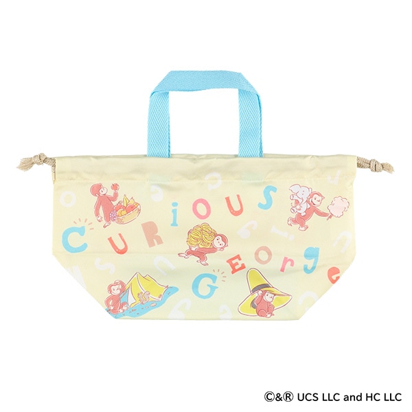 スケーター）ランチ巾着 アルファベット（おさるのジョージ）