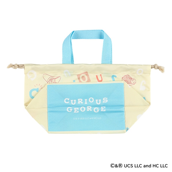 スケーター）ランチ巾着 アルファベット（おさるのジョージ）