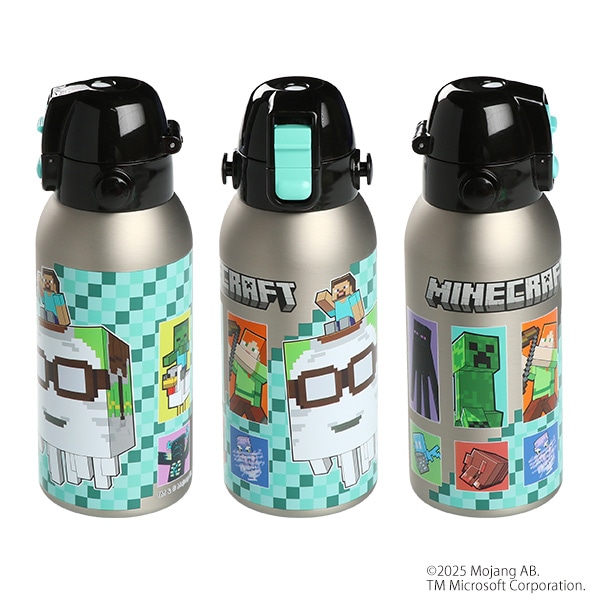 スケーター）ダイレクトステンレスボトル 600ml（マインクラフト）