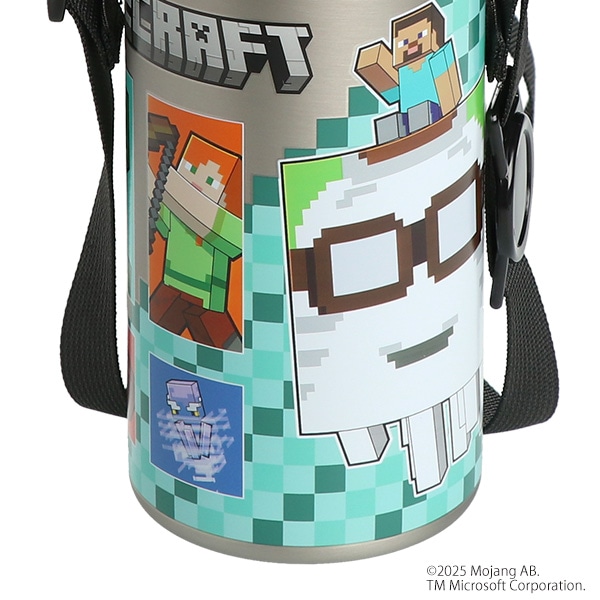 スケーター）ダイレクトステンレスボトル 600ml（マインクラフト）
