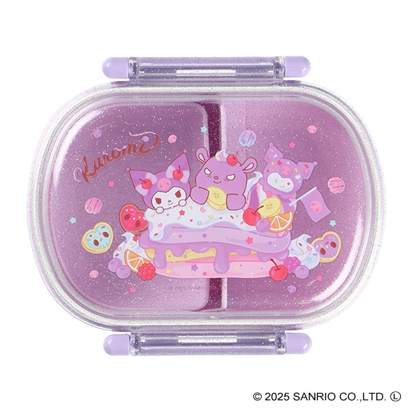 スケーター）食洗器対応ふわっとフタタイトランチボックス Fancy Snacks Sweets 360ml（クロミ）