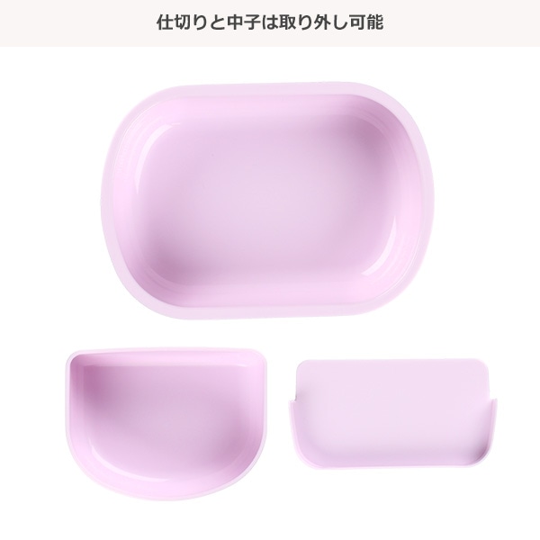 スケーター）食洗器対応ふわっとフタタイトランチボックス Fancy Snacks Sweets 360ml（クロミ）