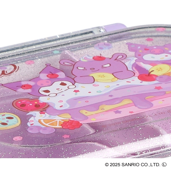 スケーター）食洗器対応ふわっとフタタイトランチボックス Fancy Snacks Sweets 360ml（クロミ）