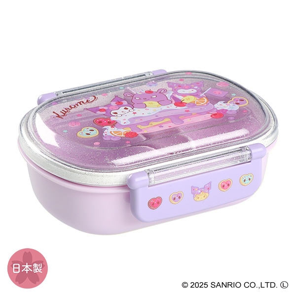 スケーター）食洗器対応ふわっとフタタイトランチボックス Fancy Snacks Sweets 360ml（クロミ）