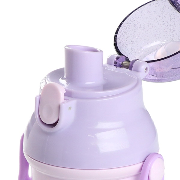 スケーター）食洗機対応 直飲みワンタッチプラボトル Fancy Snacks Sweets 480ml（クロミ）