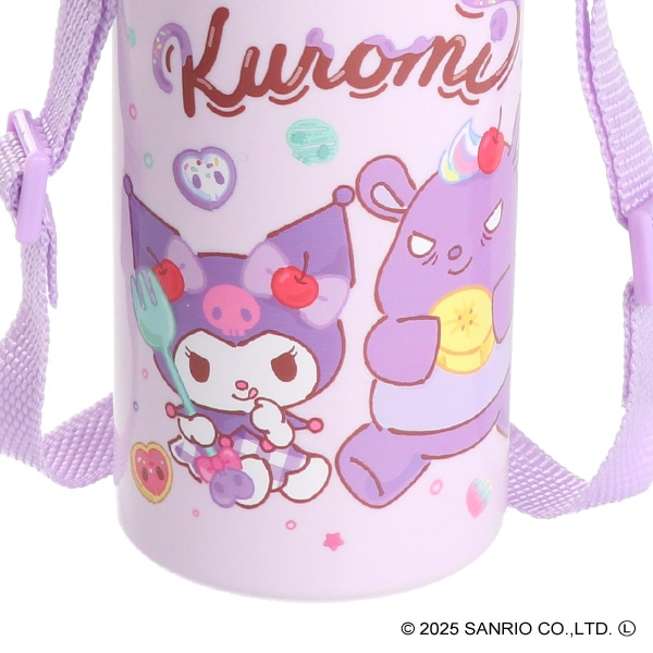 スケーター）食洗機対応 直飲みワンタッチプラボトル Fancy Snacks Sweets 480ml（クロミ）