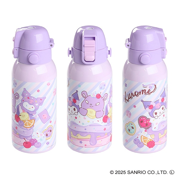 スケーター）ダイレクトステンレスボトル Fancy Snacks Sweets 600ml（クロミ）
