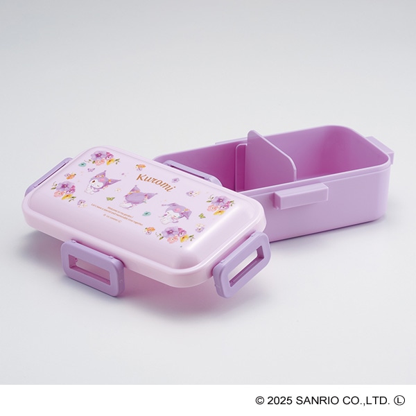 スケーター）食洗器対応 ふわっと弁当箱 パステル水彩花柄 530ml（クロミ）