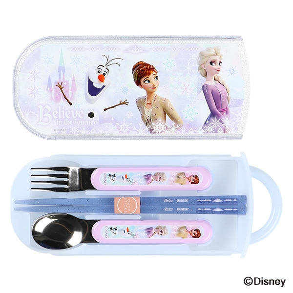 スケーター）食洗器対応スライド式トリオセット（アナと雪の女王）