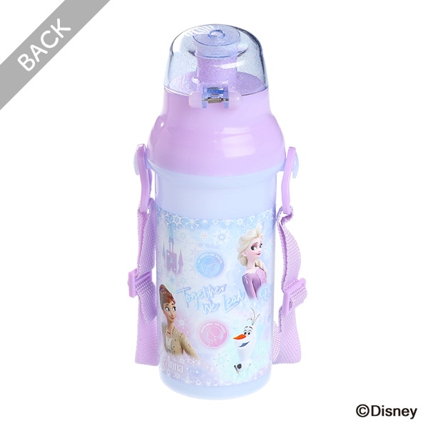 スケーター）食洗機対応 直飲みワンタッチプラボトル 480ml（アナと雪の女王）