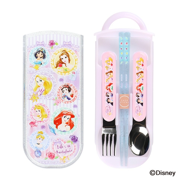 スケーター）食洗器対応スライド式トリオセット（ディズニープリンセス）