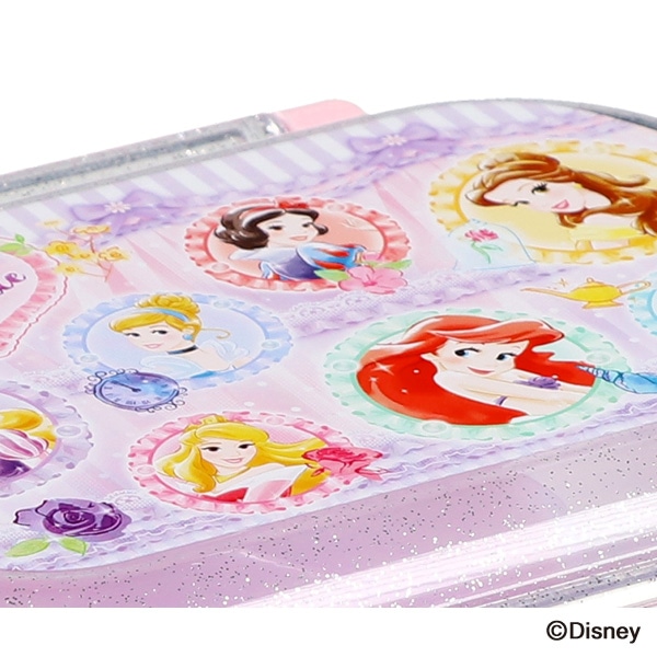 スケーター）食洗器対応ふわっとフタタイトランチボックス 360ml（ディズニープリンセス）